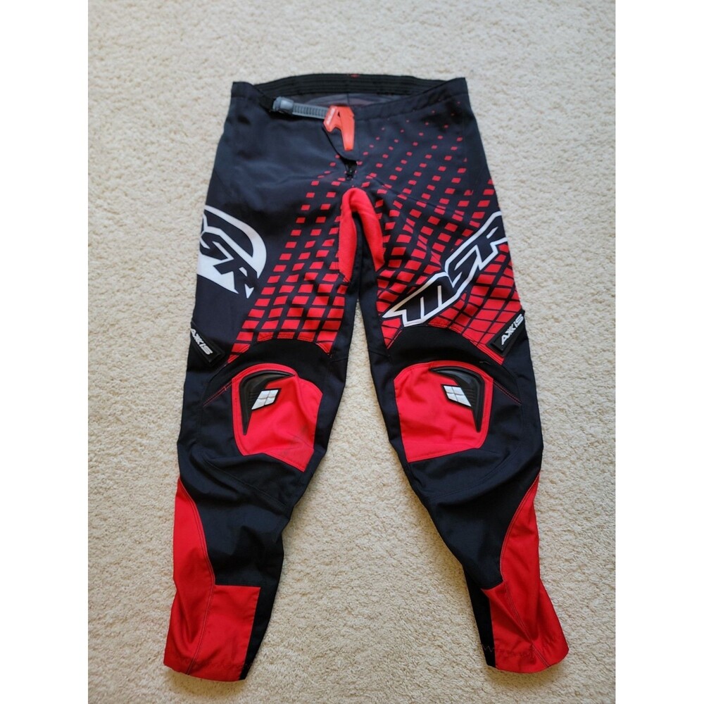 Mens Axxis MSR Racing Pants Black/Red Size 30